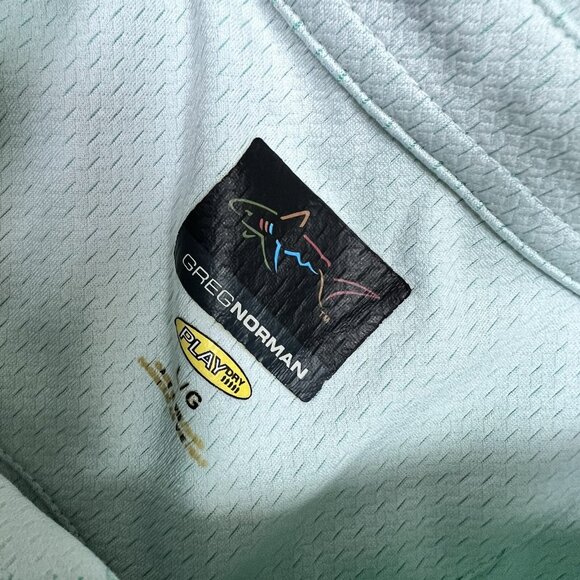 Greg Norman Polo Men’s Green Short Sleeve Size Large - Picture 12 of 13